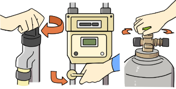 ガス栓・メーターガス栓・容器バルブ